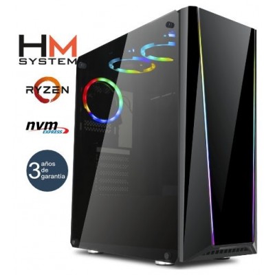 HM System RyzenTailgate Gaming - Torre RGB - AMD Ryzen